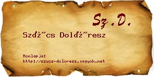 Szűcs Dolóresz névjegykártya